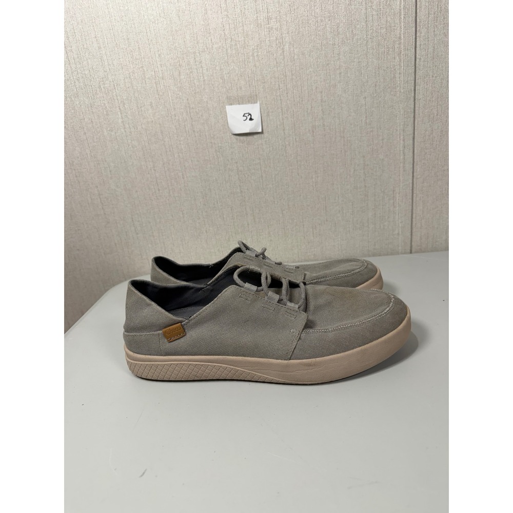Chaco Mens Paonia Low Grey Canvas Casual Sneakers JCH108017 Size 12